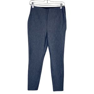 Loft Pants Womens 4 Blue High Waist‎ Skinny Trouser Dress Career Office Casual